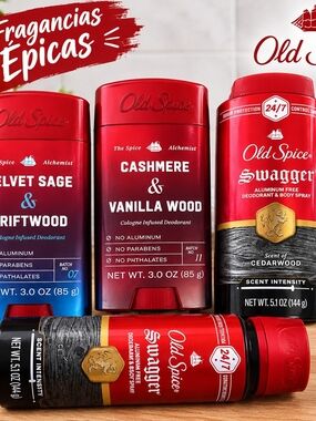 Cashmere & Vanilla Wood Men’s Deodorant - Red